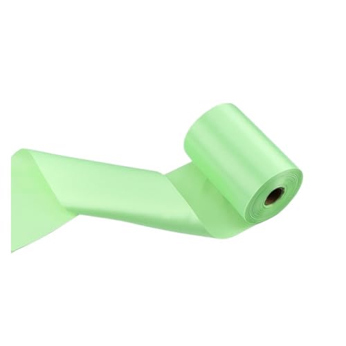 Satinband Satinband, breit, 8 cm/10 cm/15 cm, 25 Meter lang, for Hochzeits-/Festivalszene, Deckenstuhlgurt, Hochzeits-/Auto-/Party-Dekorationsband(24light green,10cm x 25meters) von UJEDFHV