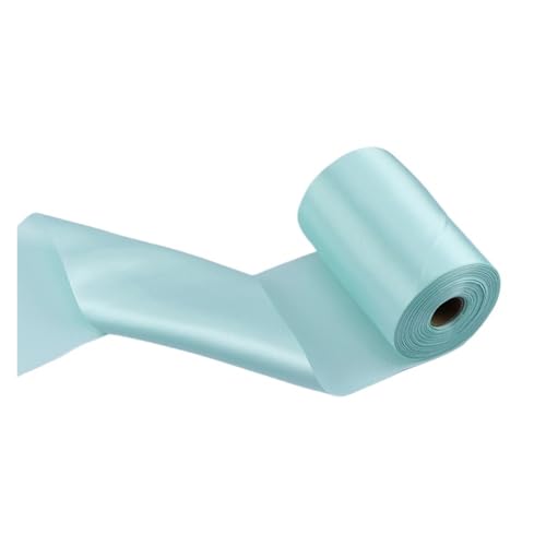 Satinband Satinband, breit, 8 cm/10 cm/15 cm, 25 Meter lang, for Hochzeits-/Festivalszene, Deckenstuhlgurt, Hochzeits-/Auto-/Party-Dekorationsband(25 Tiffany green,10cm x 25meters) von UJEDFHV