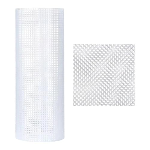 UJEDFHV Kunststoffgitter Handtaschenzubehör, Plastiktüte, Netzgitter, Robustes schwarz-weißes Segeltuch, Taschenblätter, 33 x 50,0 cm, Netzstoff(White Small Grid) von UJEDFHV