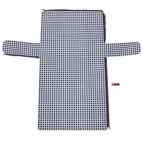 UJEDFHV Kunststoffgitter Stricken Hilfs Stricken Weben Kunststoff Mesh Blatt E for Garn DIY Tasche Zubehör Einfach Stricken Helfer(Color 1) von UJEDFHV
