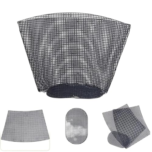 UJEDFHV Kunststoffgitter Zubehör Handtasche Zubehör Plastiktüte Mesh Grid robust Schwarz Weiß Canvas Tasche Blätter Garn Handwerk Stricken Tasche Teile Zubehör(Black Small Grid) von UJEDFHV
