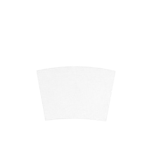 UJEDFHV Kunststoffgitter Zubehör Handtasche Zubehör Plastiktüte Mesh Grid robust Schwarz Weiß Canvas Tasche Blätter Garn Handwerk Stricken Tasche Teile Zubehör(White Large Grid) von UJEDFHV