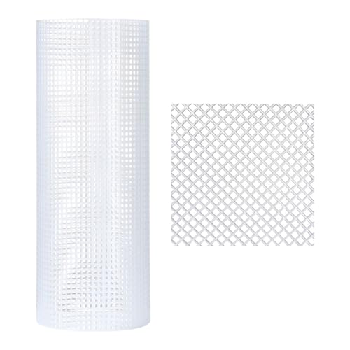 UJEDFHV Kunststoffgitter Zubehör Kunststoff-Netztuch for Taschenteppiche, Fadenhaken, Bastelbedarf, DIY-Handarbeit, Knüpfhaken, Taschen, Gitterhaken, Bastelzubehör(White-Large Grid) von UJEDFHV
