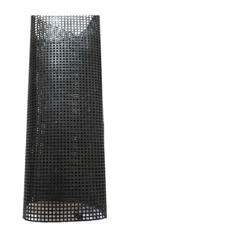 UJEDFHV Kunststoffgitter Zubehör Mesh Handgefertigtes Kunststoff-Netztuch for Taschenteppiche Fadenhaken Handarbeit Knüpfhaken Taschen aus Kunststoffgitter Haken Bastelzubehör(Black-Large Grid) von UJEDFHV