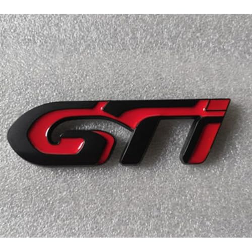 UJNVDXZE Auto Emblem Aufkleber für Peugeot 307 206 308 GTI,Abzeichen Logo Buchstaben Emblem Aufkleber Zeichen Emblem Sticker Abziehbilder,A von UJNVDXZE