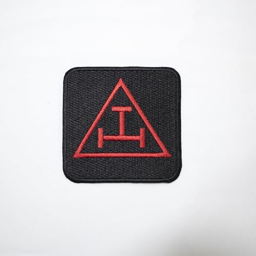 Freimaurer Royal Arch Square Patch Maschinenstickerei Aufbügler Rückseite - Freimaurer Regalia Patches & Embleme von UK EMPIRE GROUP