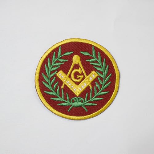 Freimaurer rotes Quadrat & Kompass G Patch Maschine Stickerei - Bügelrückseite - Freimaurer Abzeichen Regalia & Embleme Freimaurer rotes Quadrat & Kompass G Patch Maschine Stickerei - Bügelrückseite - Freimaurer Abzeichen Regalia & Embleme von UK EMPIRE GROUP