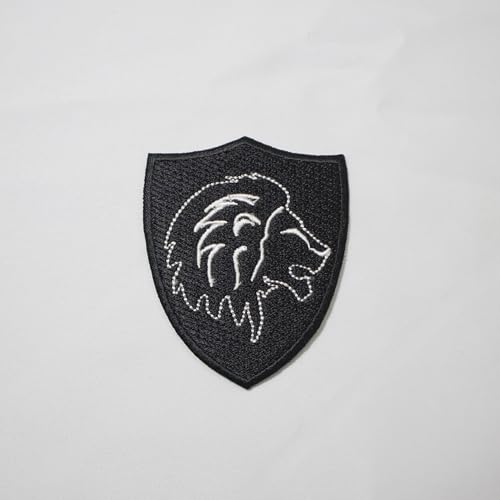 Premium Löwenkopf Wappen Wappen Patch Maschine Stickerei - Aufbügler Rückseite - Freimaurer Patches Regalia & Embleme von UK EMPIRE GROUP