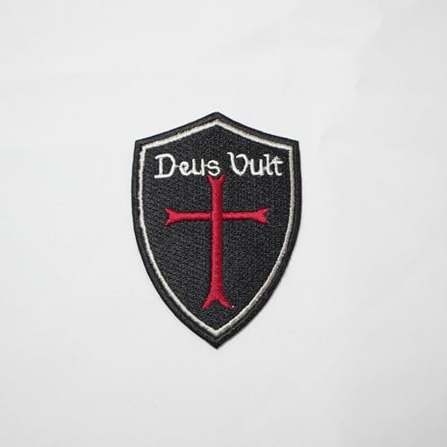 Tempelritter Christian Deus Vult Kreuz Patch Maschinenstickerei - Rückseite zum Aufbügeln - Freimaurer Patches & Embleme Tempelritter Christian Deus Vult Kreuz Patch Maschinenstickerei - Rückseite zum Aufbügeln - Freimaurer Patches & Embleme von UK EMPIRE GROUP