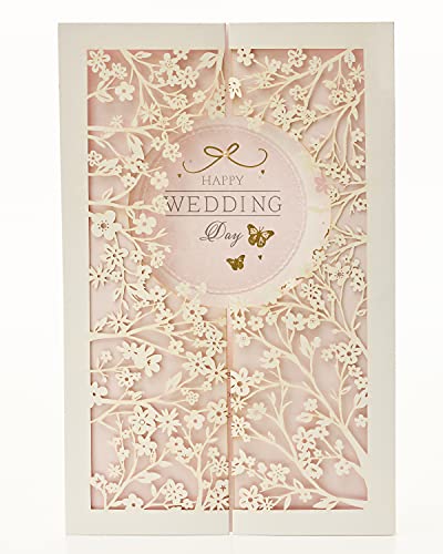 UK Greetings Hochzeitskarte für ihn/sie/Freund – schönes aufwendiges Design von UK Greetings