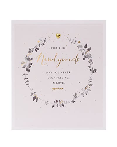 UK Greetings Hochzeitskarte für ihn/sie/Freund – Kranz-Design von UK Greetings