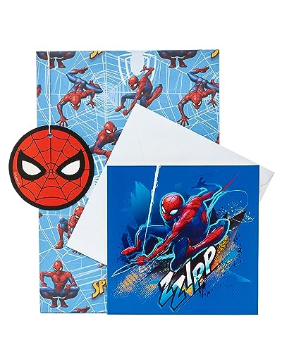 UK Greetings Marvel Geschenkpapier, Karte und Etikett, Multipack für Ihn/Jungen, Spider-Man-Design UK Greetings Marvel Geschenkpapier, Karte und Etikett, Multipack für Ihn/Jungen, Spider-Man-Design von UK Greetings