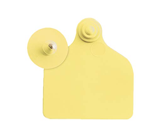 Ohrmarke UKAFLEX gelb Maxi mit Druckknopf, Lochteil 71x63mm, Knopfteil 27mm Durchmesser, Schachtel mit 20 Paar Ohrmarke UKAFLEX gelb Maxi mit Druckknopf, Lochteil 71x63mm, Knopfteil 27mm Durchmesser, Schachtel mit 20 Paar von UKAL