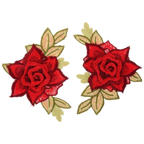 UKCOCO 1 Paar Blumenstickerei Patches für Kleidung Patches für Jeansjacken DIY Kleidung Reparaturmaterial Dekorative Aufnäher für Shirts und Hosen Elegantes Zubehör für Persönliche und UKCOCO 1 Paar Blumenstickerei Patches für Kleidung Patches für Jeansjacken DIY Kleidung Reparaturmaterial Dekorative Aufnäher für Shirts und Hosen Elegantes Zubehör für Persönliche und von UKCOCO