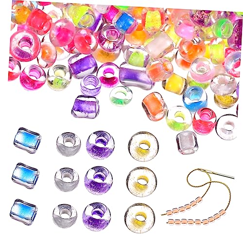 UKCOCO 1 Packung Leuchtende Fluoreszierende Perlen für Armbänder und Schmuckherstellung für DIY Projekte Farbwechsel Sonnenlicht Leuchten im Dunkeln von UKCOCO