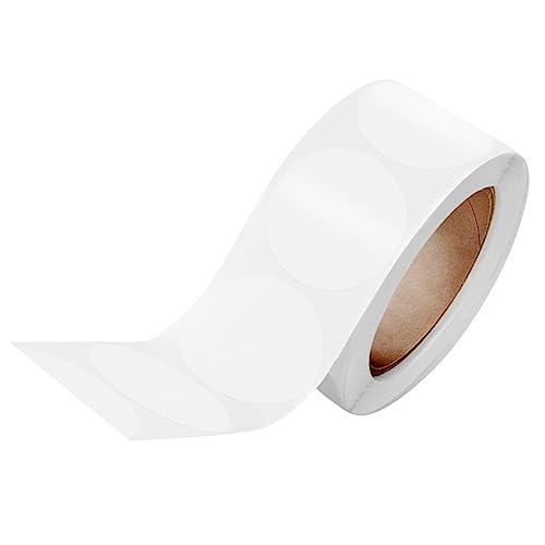 UKCOCO 1 Rolle Runde Transparente Klebepunkte pro Rolle Selbstklebende Etiketten für Geschenkverpackungen Bastelprojekte und Büroanwendungen von UKCOCO