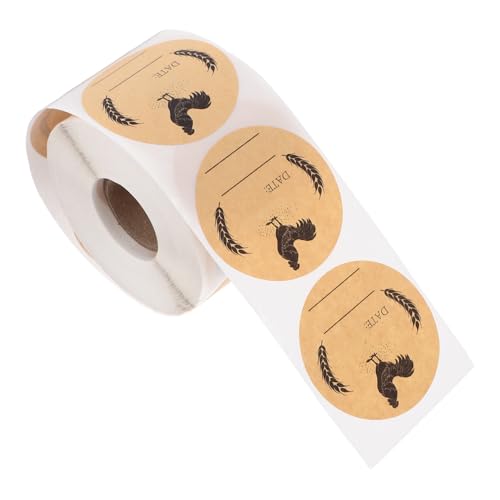 UKCOCO 1 Rolle Verpackungsetikett für Eierkarton selbst Kraft runden Aufkleber Papier Paket Konserven UKCOCO 1 Rolle Verpackungsetikett für Eierkarton selbst Kraft runden Aufkleber Papier Paket Konserven von UKCOCO