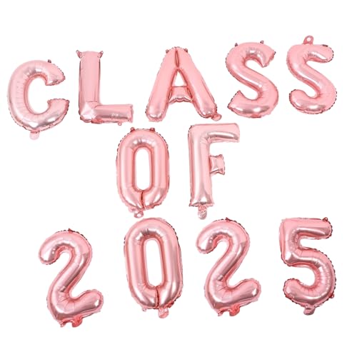 UKCOCO 1 Satz Abschlussballons Zahlenballons Glückwunschballons Glückwunschballons Abschlussparty Dekorationen Abschlussparty Dekoration Ballons Jubiläumsdekor Roségold von UKCOCO