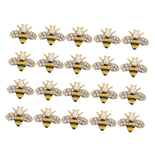 UKCOCO 1 Satz Bienen Nagelschmuck Teiliges Aus Legierung Für Kreative Maniküre Diy Nail Art Dekoration Glänzende Effekte Für Persönliche Und Professionelle Anwendungen 20 Stück UKCOCO 1 Satz Bienen Nagelschmuck Teiliges Aus Legierung Für Kreative Maniküre Diy Nail Art Dekoration Glänzende Effekte Für Persönliche Und Professionelle Anwendungen 20 Stück von UKCOCO