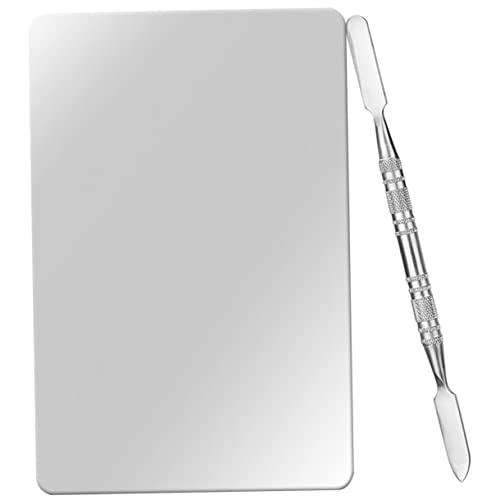 UKCOCO 1 Satz Make Up Mischpalette mit Spatel für Foundation und Kosmetik Tragbare Einfach zu Reinigen Vielseitig Einsetzbar für Individuelles Farbdesign von UKCOCO