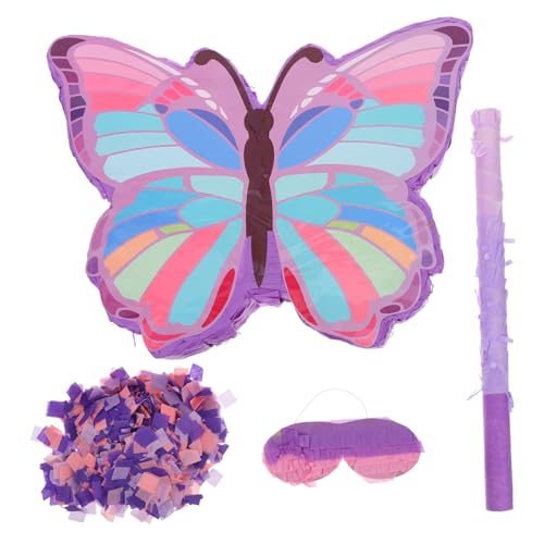UKCOCO 1 Satz Pinata mit Schmetterlingsmotiv Pinata- Pinatas Schmetterlings-Geburtstagsdekoration Schmetterlingspinata Mädchen Piñata Schmetterlings-Piñata Papier von UKCOCO