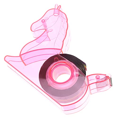 UKCOCO 1 Satz Portabler Klebebandabroller mit Tierdesign Professioneller Klebeband Cutter für Büro Schule und Zuhause für Kreative Projekte Rosa Einhorn von UKCOCO