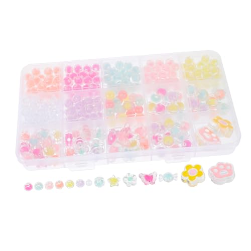UKCOCO 1 Satz Selbstgemacht Schmuckperlen Acrylperlen für Armbänder Kinder Bastelperlen Bastelmaterial für Schmuckherstellung UKCOCO 1 Satz Selbstgemacht Schmuckperlen Acrylperlen für Armbänder Kinder Bastelperlen Bastelmaterial für Schmuckherstellung von UKCOCO