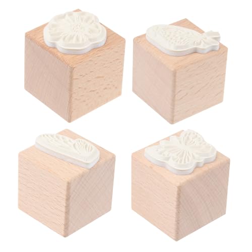 UKCOCO 1 Satz Teiliges Holzstempel Mit Schmetterlingen Multifunktionale Langlebige Stempel Für Diy Scrapbooking Fotoalben Karten Und Handbücher Für Kreative Projekte 4 Stück UKCOCO 1 Satz Teiliges Holzstempel Mit Schmetterlingen Multifunktionale Langlebige Stempel Für Diy Scrapbooking Fotoalben Karten Und Handbücher Für Kreative Projekte 4 Stück von UKCOCO
