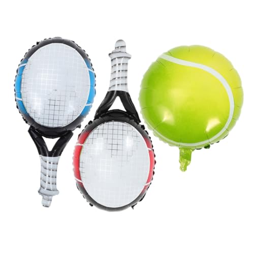 UKCOCO 1 Satz Tennis Party Balloons Set Teiliges Set mit Tennisball und Schläger Deko für Feiern Einfache Inflation und Kreative Gestaltung für Geburtstags und Hochzeitsfeiern UKCOCO 1 Satz Tennis Party Balloons Set Teiliges Set mit Tennisball und Schläger Deko für Feiern Einfache Inflation und Kreative Gestaltung für Geburtstags und Hochzeitsfeiern von UKCOCO