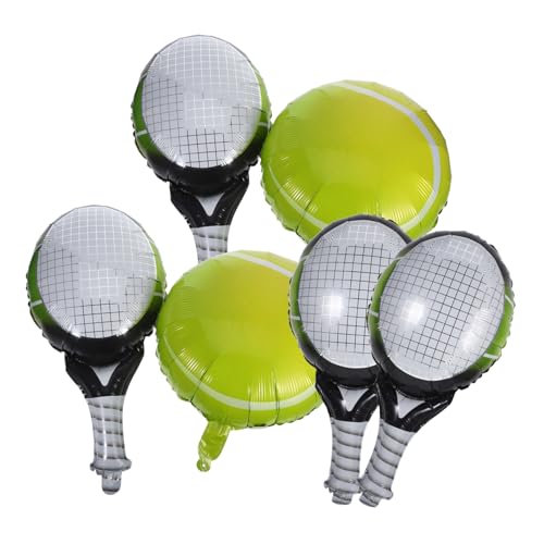 UKCOCO 1 Satz Tennisball und Schläger Luftballons Teiliges Dekorationsset aus Aluminiumfolie für Sportpartys und Geburtstagsfeiern Leicht Aufzuhängen Langlebig und Glänzend UKCOCO 1 Satz Tennisball und Schläger Luftballons Teiliges Dekorationsset aus Aluminiumfolie für Sportpartys und Geburtstagsfeiern Leicht Aufzuhängen Langlebig und Glänzend von UKCOCO