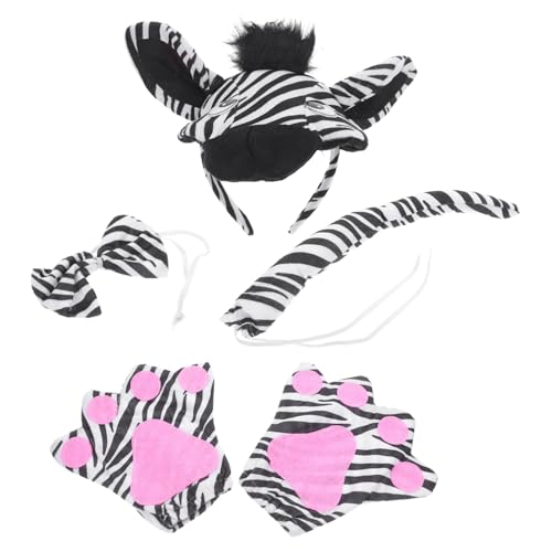UKCOCO 1 Satz Zebra in Haarband Gekleidet Tierzubehörkostüm Karnevalskopfschmuck Für Damen Halloween Stirnband Zebra-kostümset Kopfbedeckung Anziehen Tierkostüme Für Damen Stoff UKCOCO 1 Satz Zebra in Haarband Gekleidet Tierzubehörkostüm Karnevalskopfschmuck Für Damen Halloween Stirnband Zebra-kostümset Kopfbedeckung Anziehen Tierkostüme Für Damen Stoff von UKCOCO