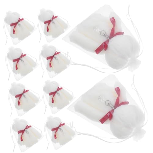 UKCOCO 1 Set Baby Taufe Duschparty Gegenwart Bear Handtuch Und Schlüsselbund Set Für Jungen Und Mädchen Hochzeitssouvenirs von UKCOCO