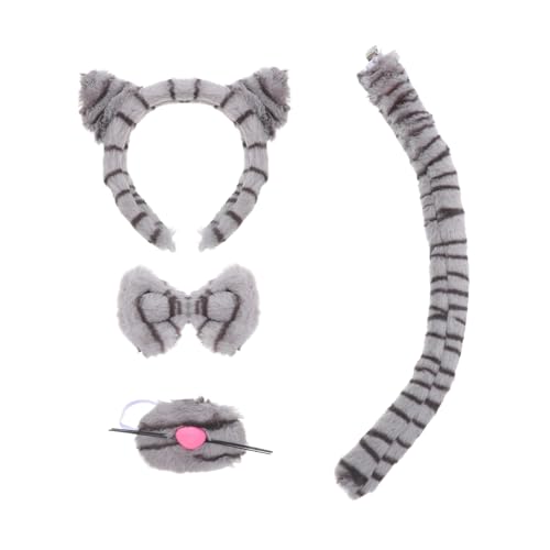 UKCOCO 1 Set Carnival Cat Accessoire Cat Accessoire Set Cosplay Accessoire Cat Kostüm Für Party Party Katze Set Animal Stirnband Katzenhorn -stirnband von UKCOCO