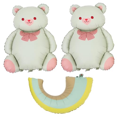 UKCOCO 1 Set Regenbogen Ballon Bär Themen Ballons Bär Ballon Pvc von UKCOCO