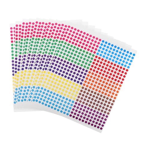 UKCOCO 10 Blatt Selbstklebende Punktaufkleber für Schule und Büro Vielseitige Kennzeichnung für Glatte Oberflächen UKCOCO 10 Blatt Selbstklebende Punktaufkleber für Schule und Büro Vielseitige Kennzeichnung für Glatte Oberflächen von UKCOCO