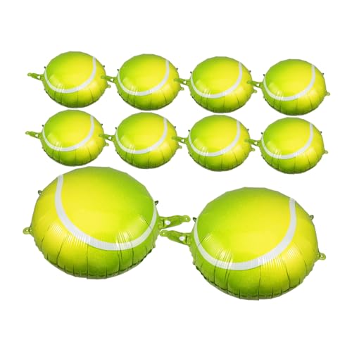 UKCOCO 10 Stück Aufblasbare Tennisball Luftballons Sportliche Geburtstagsfeier Dekoration Tennis Motto Ballon für Erwachsene UKCOCO 10 Stück Aufblasbare Tennisball Luftballons Sportliche Geburtstagsfeier Dekoration Tennis Motto Ballon für Erwachsene von UKCOCO