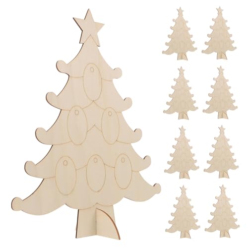UKCOCO 10 Stück Holz Weihnachtsbaum Bastelset Glatte Unbehandelte Mini Holzstücke zum Bemalen DIY Weihnachtsdekoration Kinderfreundlich für Familienbasteln und Kreative UKCOCO 10 Stück Holz Weihnachtsbaum Bastelset Glatte Unbehandelte Mini Holzstücke zum Bemalen DIY Weihnachtsdekoration Kinderfreundlich für Familienbasteln und Kreative von UKCOCO