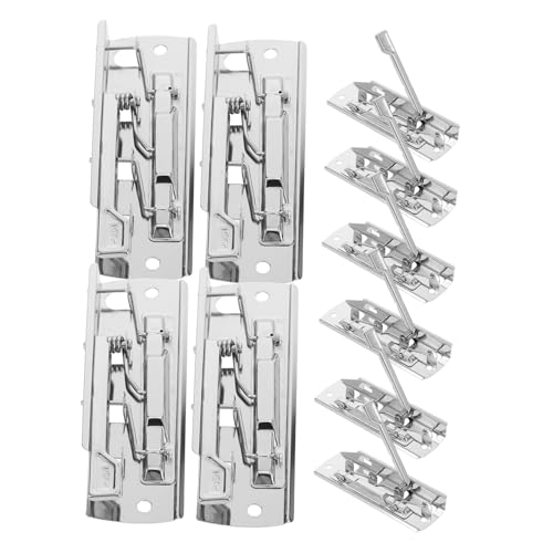 UKCOCO 10 Stück Klemmbrett-binderclips Aus Metall Mit Starkem Griff, Gefederte Hebel-dateiclips, Montierbare Dokumentenklammer Mit Hohem Griff Für Dokumente, Fotos, Papiere UKCOCO 10 Stück Klemmbrett-binderclips Aus Metall Mit Starkem Griff, Gefederte Hebel-dateiclips, Montierbare Dokumentenklammer Mit Hohem Griff Für Dokumente, Fotos, Papiere von UKCOCO