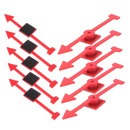 UKCOCO 10 Stück Lehrmittel magnetischer Spinner Mathe-Spinner Brettspiel Pfeilspinner Spinner für den Unterricht Plattenspieler- Pfeilspiel-Spinner Plastik Black von UKCOCO
