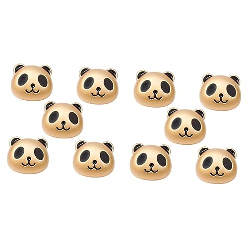 UKCOCO 10 Stück Panda Schmuckperlen Bastelperlen Panda Form für Diy Haaraccessoires Langlebige für Kreative Projekte mit Freunden und Familie von UKCOCO