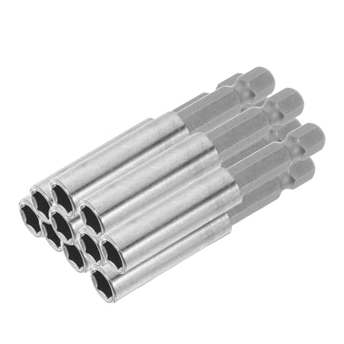 UKCOCO 10 Stück Schraubendreherbohrer Schraubendreherbit Hexagonaler Schaftschraubendreherkopf Sechseckige Schaftverlängerungsstange Magnetischer Schraubendreher-bit Metall Silver UKCOCO 10 Stück Schraubendreherbohrer Schraubendreherbit Hexagonaler Schaftschraubendreherkopf Sechseckige Schaftverlängerungsstange Magnetischer Schraubendreher-bit Metall Silver von UKCOCO