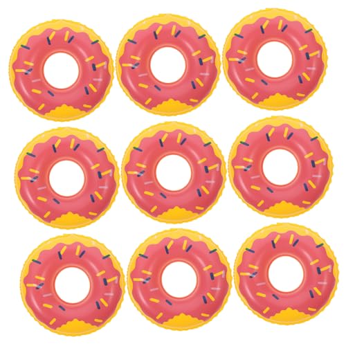 UKCOCO 10 Stück Schwimmring-stütze Schwimmer Schwimmen Kinderpool Für Schwebend Bad Party Desktop-Miniatur-schwimmring Dekorative Schwimmringmodelle Cartoon-schwimmringe PVC von UKCOCO