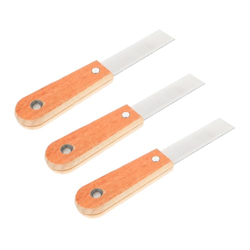 UKCOCO 10 Stück Spachtel Schaber Schneidwerkzeug Cutter Schabwerkzeug spatel Rakel scheuerlappen wandpapier Kittschneider für Hausdekoration Klingen Kelle Werkzeug Kohlenstoffstahl von UKCOCO