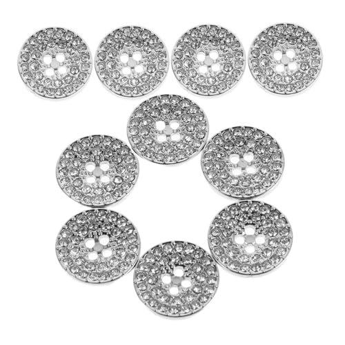 UKCOCO 10 Stück Strassknöpfe Silber Knöpfe für Mäntel und Anzüge Zierknöpfe zum Aufnähen Vielseitig für Kleidung Taschen und Hüte bei Festlichen Anlässen UKCOCO 10 Stück Strassknöpfe Silber Knöpfe für Mäntel und Anzüge Zierknöpfe zum Aufnähen Vielseitig für Kleidung Taschen und Hüte bei Festlichen Anlässen von UKCOCO