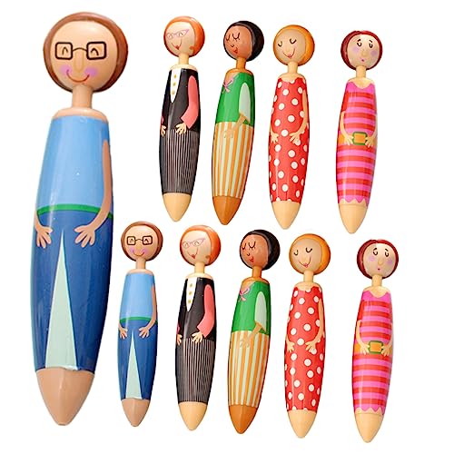 UKCOCO 10 Stück Teiliges Cartoon Kugelschreiber mit Puppenform Langlebige Kunststoffkugelschreiber für Glattes Schreiben Kreative Party Schreibstifte Praktische und Tragbare Geschenkidee UKCOCO 10 Stück Teiliges Cartoon Kugelschreiber mit Puppenform Langlebige Kunststoffkugelschreiber für Glattes Schreiben Kreative Party Schreibstifte Praktische und Tragbare Geschenkidee von UKCOCO