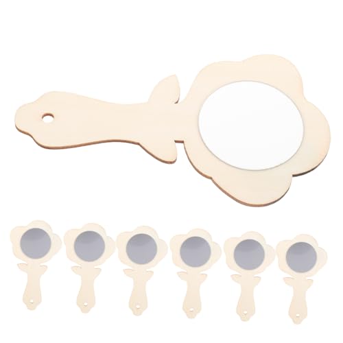 UKCOCO 10 Stück Teiliges DIY Holz Handspiegel Unbemalt zum Bemalen und Basteln Kleine Handliche Holzspiegel für Kreative Holzarbeiten und Dekoration für Bastelfans UKCOCO 10 Stück Teiliges DIY Holz Handspiegel Unbemalt zum Bemalen und Basteln Kleine Handliche Holzspiegel für Kreative Holzarbeiten und Dekoration für Bastelfans von UKCOCO