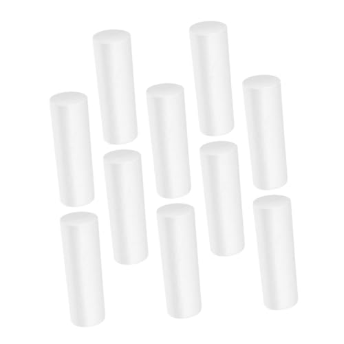 UKCOCO 10 Stück Teiliges DIY Schaumstoff Zylinder Deko Leichte Vielseitige Weihnachts und Partydekoration Einfache Zylinderform für Bastelprojekte und Festliche Anlässe von UKCOCO