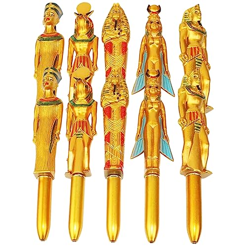 UKCOCO 10 Stück Teiliges Kreative Kugelschreiber mit Ägyptischen Motiven Glattes Schreiben Schnelltrocknende für Schüler und Bürogebrauch UKCOCO 10 Stück Teiliges Kreative Kugelschreiber mit Ägyptischen Motiven Glattes Schreiben Schnelltrocknende für Schüler und Bürogebrauch von UKCOCO