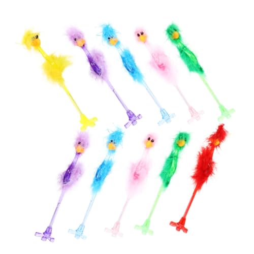 UKCOCO 10 Stück Teiliges Kreative Kugelschreiber mit Realistischer Straußenform Bunte Federn Glattes Tragbar Partygeschenk für Schüler und Freunde Geeignet UKCOCO 10 Stück Teiliges Kreative Kugelschreiber mit Realistischer Straußenform Bunte Federn Glattes Tragbar Partygeschenk für Schüler und Freunde Geeignet von UKCOCO