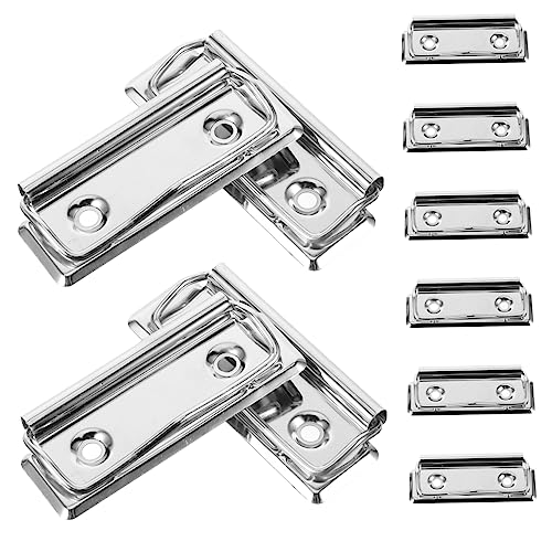 UKCOCO 10 Stück Teiliges Metall Clipset für Klemmbretter Starke Büroklammern mit Niet Vielseitige Dokumentenhalter für Büro Schule und Zuhause ohne Eckenschutz Langlebig und Robust UKCOCO 10 Stück Teiliges Metall Clipset für Klemmbretter Starke Büroklammern mit Niet Vielseitige Dokumentenhalter für Büro Schule und Zuhause ohne Eckenschutz Langlebig und Robust von UKCOCO